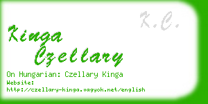 kinga czellary business card